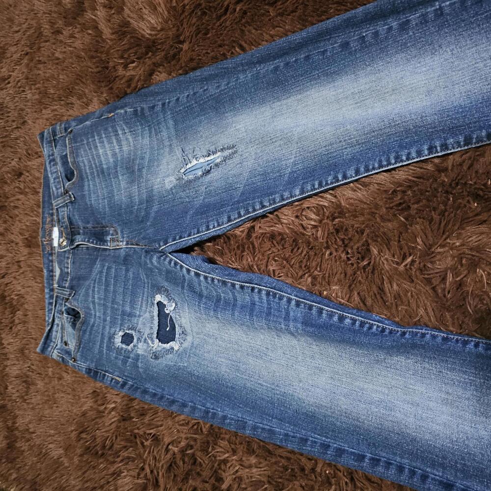 Revolt Distressed Skinny Jeans Size 5 - Picture 2 of 9
